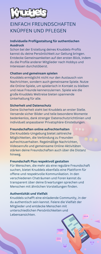 Schaubild - Freundschaften finden und pflegen