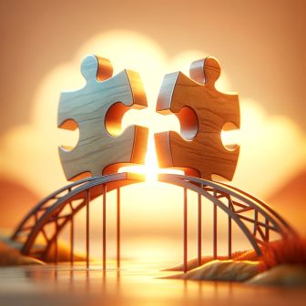 Freunde-Symbolbild Zwei Puzzleteile die Freundschaft symbolisieren