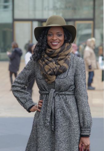 Stimme deinen Schal am besten auf dein Outfit ab: Alles aus Wolle und alles gut gemixed